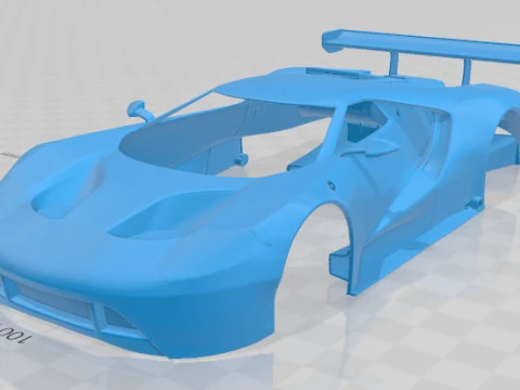 GTLM 2016 Yazdırılabilir G&ouml;vde Arabası 3D Baskı Modeli