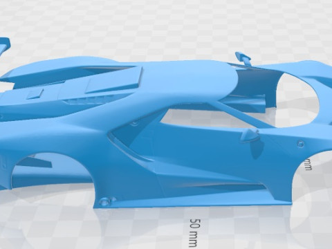 GTLM 2016 Printable Body Car 3D Принт Модель