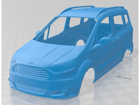 Tourneo Courier 2013 Printable Body Van 3D Print Model