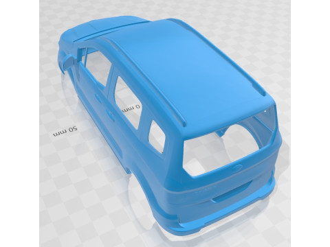 Tourneo Courier 2013 Printable Body Van Modelo de Impressão 3D