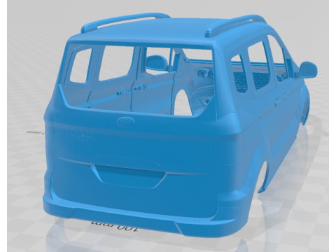 Tourneo Courier 2013 Printable Body Van Modelo de Impressão 3D