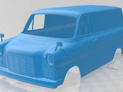 Transit 1965 Printable Body Van 3D प्रिंट मॉडल