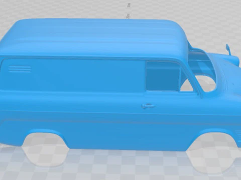 Transit 1965 Printable Body Van 3D Print Model