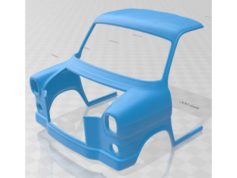 Transit 1965 Printable Van 3D Print Model