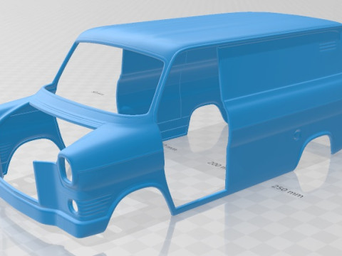 Transit 1965 Printable Van 3Dプリントモデル