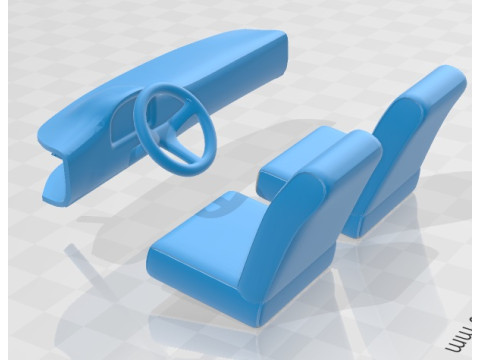 Transit 1965 Printable Van 3Dプリントモデル
