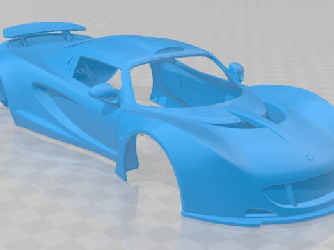 Hennessey Venom GT 2012 Printable Body Car 3D Print Model