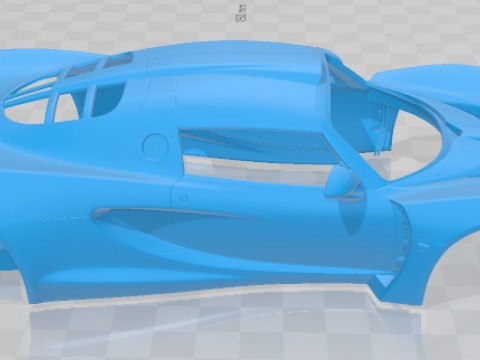 Hennessey Venom GT 2012 Printable Body Car 3D printmodel