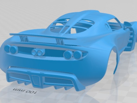 Hennessey Venom GT 2012 Printable Body Car 3D printmodel