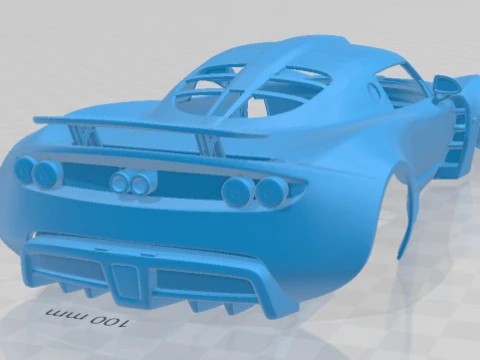 Hennessey Venom GT 2012 Printable Body Car 3D Print Model