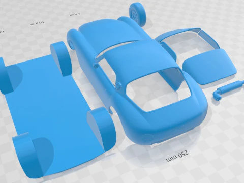 Huet Brothers Printable Car 3D Print Model