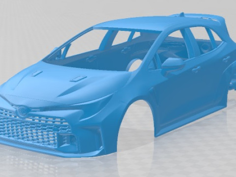 Toyota GR Corolla 2023 Printable Body Car Modèles 3D en vedette