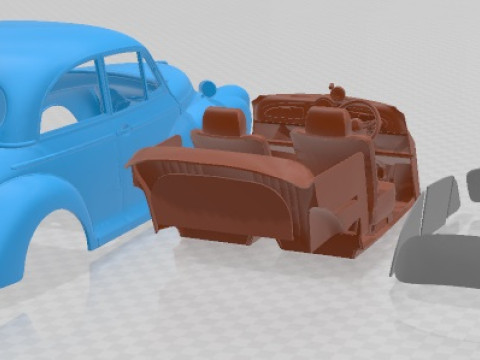 Morris Minor Sport 1953 Printable Car 3D Принт Модель
