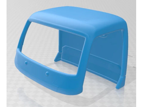 Caminh&atilde;o com cabine para impress&atilde;o Hino 300 2010 Modelo de Impressão 3D