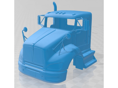 Kenworth T370 2009 Printable Body Cabin Truck 3D 프린트 모델