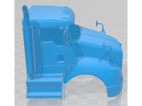 Kenworth T370 2009 Printable Body Cabin Truck 3D 프린트 모델