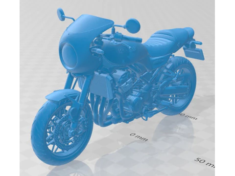 Kawasaki Z900RS 2019 Printable Motorbike 3D Print Model