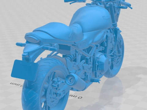 Kawasaki Z900RS 2019 Printable Motorbike 3D Print Model