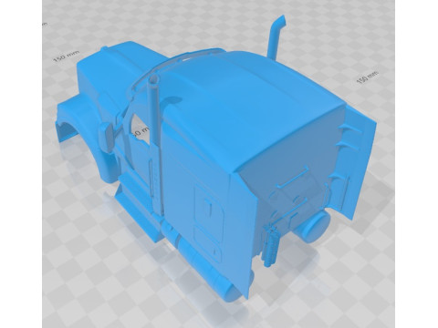 Kenworth W990 2019 Printable Body Cabin Truck 3D प्रिंट मॉडल
