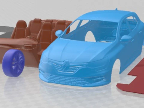Renault Megane 2020 Printable Car 3D Print Model