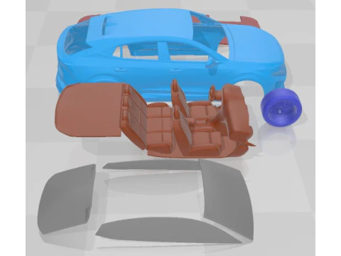 Renault Rafale Printable Car 3D Print Model
