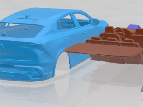 Renault Rafale Printable Car 3D Print Model