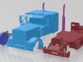 Kenworth W900 1974 Printable Cabin Truck 3D printmodel