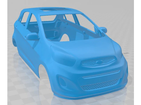 Kia Picanto 2012 Printable Body Car 3D Print Model