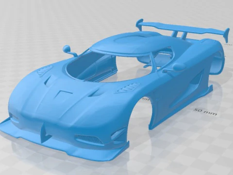 कोएनिगसेग एगेरा आरएस 2015 प्रिंट करने योग्य बॉडी कार 3D प्रिंट मॉडल