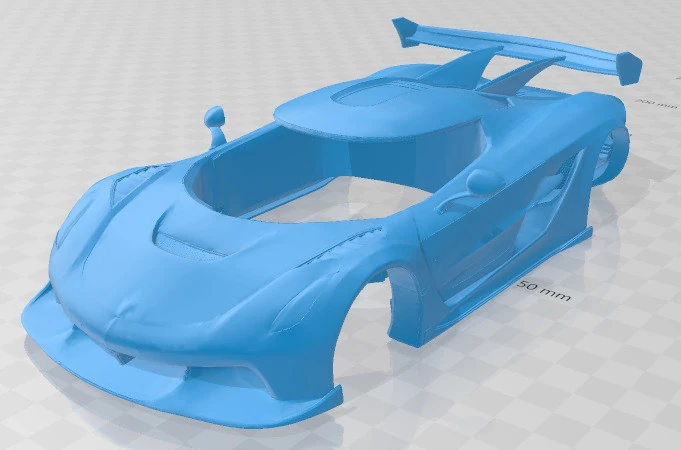 Koenigsegg Jesko 2019 Printable Body Car 3D Print Model .c4d .max .obj .3ds .fbx .stl .blend 