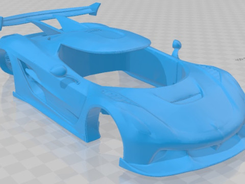 Koenigsegg Jesko 2019 Printable Body Car Modelo de impresión 3D
