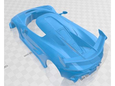 Koenigsegg Jesko 2019 Printable Body Car Modelo de impresión 3D