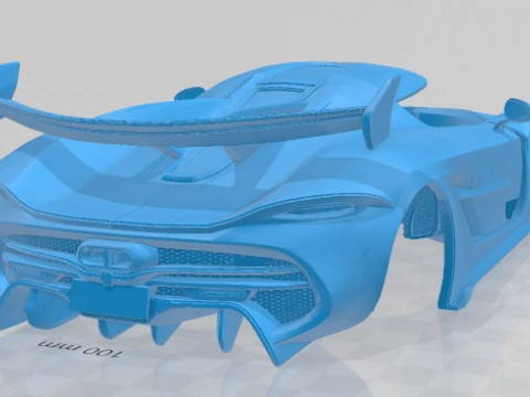 Koenigsegg Jesko 2019 Printable Body Car Modelo de impresión 3D
