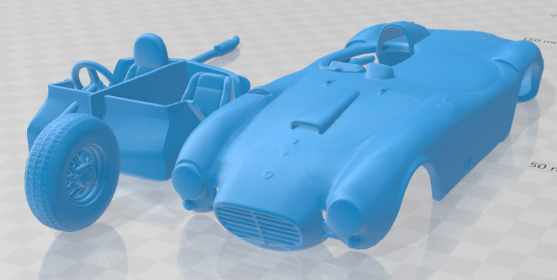 Lancia D24 Pininfarina Spider Sport 1953 Printable Car 3D Baskı Modeli .c4d .max .obj .3ds .fbx .stl .blend 