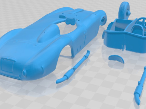 Lancia D24 Pininfarina Spider Sport 1953 Printable Car 3D Baskı Modeli
