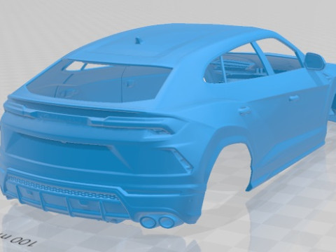 Urus 2019 Printable Body Car 3D प्रिंट मॉडल