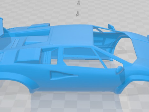 Countach 5000 QV 1985 Printable Body Car 3D Принт Модель