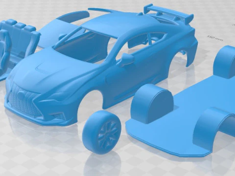 Coche Imprimible Lexus RC F 2020 Modelo de impresión 3D