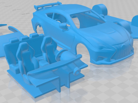 Lexus RC F 2020 Printable Car 3D Print Model