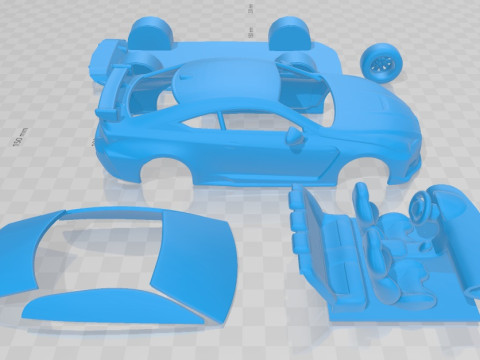 Lexus RC F 2020 Printable Car 3D Print Model