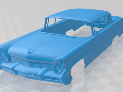 Lincoln Continental Mark III Landau 1958 Printable Body Car 3D Print Model