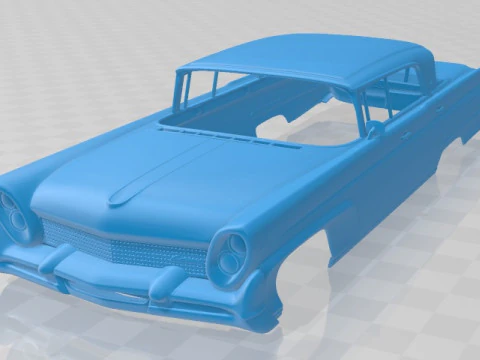 Lincoln Continental Mark III Landau 1958 Carrosserie imprimable Modèles 3D en vedette