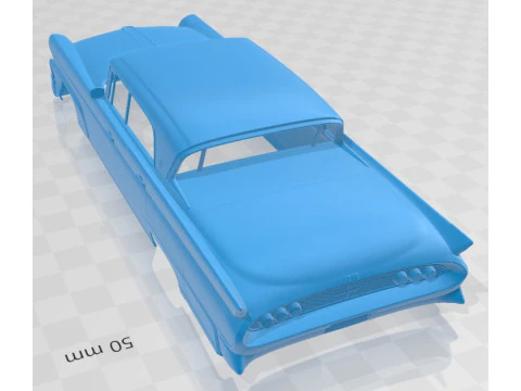 Lincoln Continental Mark III Landau 1958 Printable Body Car 3D Print Model