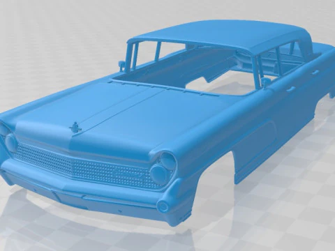 Lincoln Continental Mark IV 1959 Carrosserie imprimable Modèles 3D en vedette
