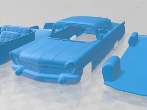 Lincoln Continental Mark V 1960 Voiture imprimable Modèles 3D en vedette