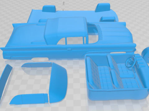 Lincoln Continental Mark V 1960 Printable Car 3D Print Model
