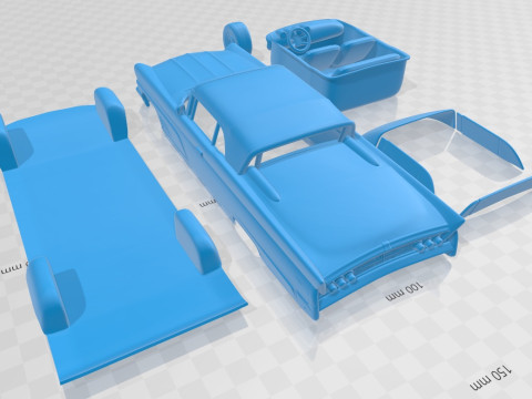 Lincoln Continental Mark V 1960 Printable Car 3D प्रिंट मॉडल