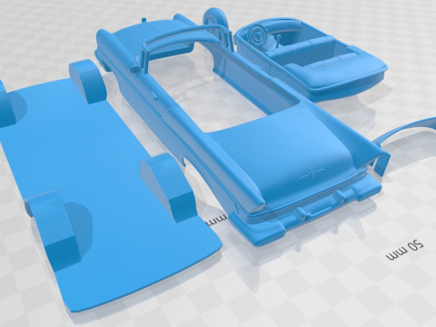 Lincoln Premiere Convertible 1957 Printable Car 3D 프린트 모델