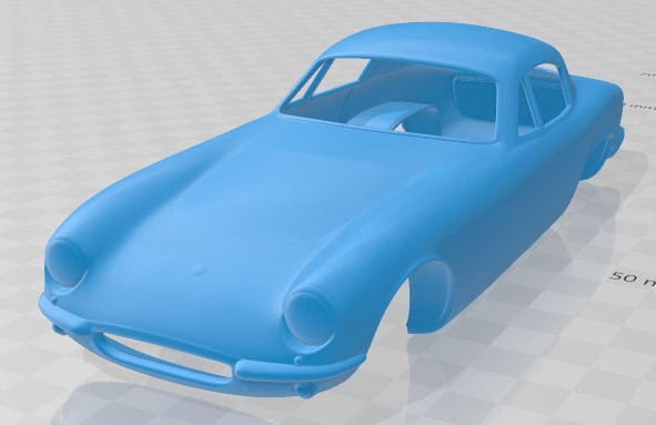 Lotus Elite 1957 Printable Body Car 3D 打印模型 .c4d .max .obj .3ds .fbx .stl .blend 