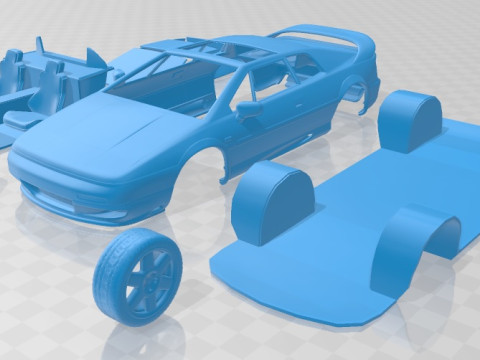 Lotus Esprit 1996 Printable Car 3D Print Model